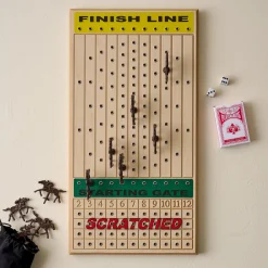 VND8081 Across the Board Game, LLC Horse Racing Maple Gametop