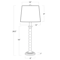 VND7751 Regina Andrew Design Inc Hughes Birch Wood Table Lamp
