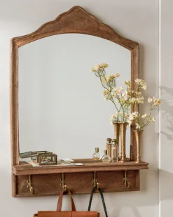 VND6622 ARVIND EXPO-CRAFTS James Mirror with Hooks and Shelf