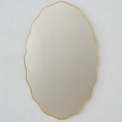 VND6624 GULATI EXPORTS Jane Brass Scalloped Framed Mirror