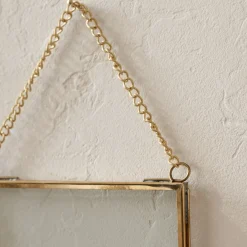 VND7371 True Home Decor Pvt Ltd Josie Hanging Brass Photo Frame