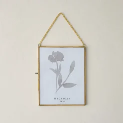 VND7371 True Home Decor Pvt Ltd Josie Hanging Brass Photo Frame