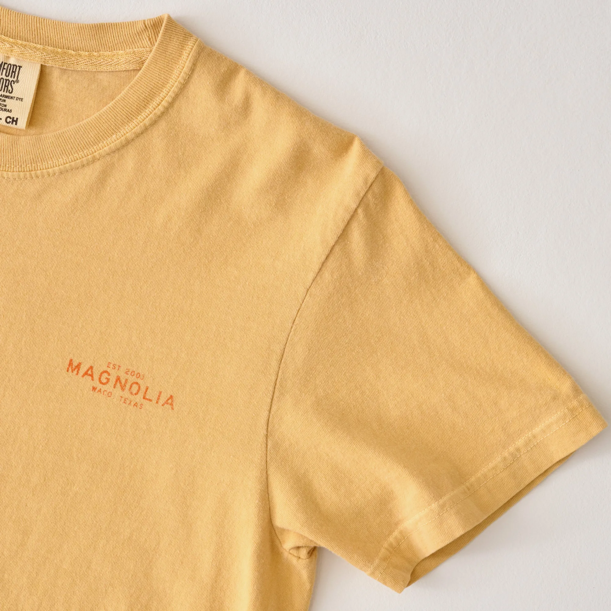 VND0179 Hole In The Roof Marketing Inc Katy Ballpark Mustard Crest Tee