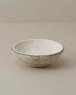 VND0092 Melrose International, LLC Lane Green Rimmed Decorative Bowl
