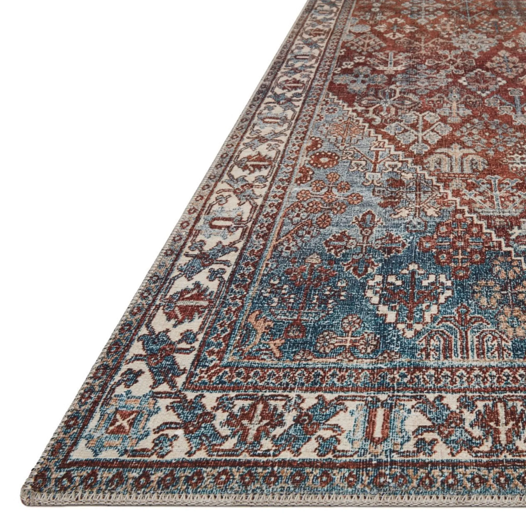 VND0086 Loloi Inc Lenna Brick Sky Rug