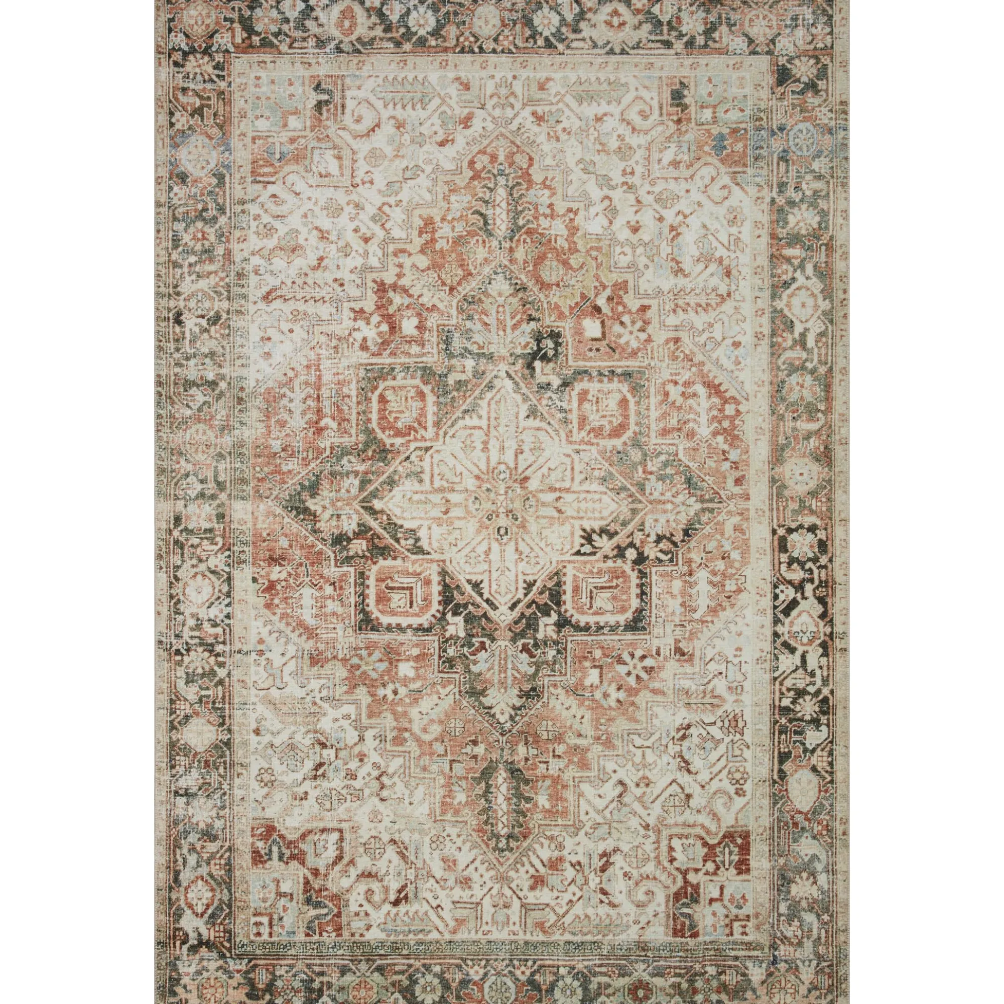 VND0086 Loloi Inc Lenna Rust Charcoal Rug