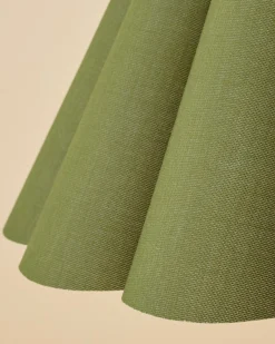 VND6475 StyleCraft Home Collection Linen Scallop Shade - Calla Green