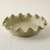 VND7018 Makerspalm, LLC Loden Green Scalloped Pie Dish