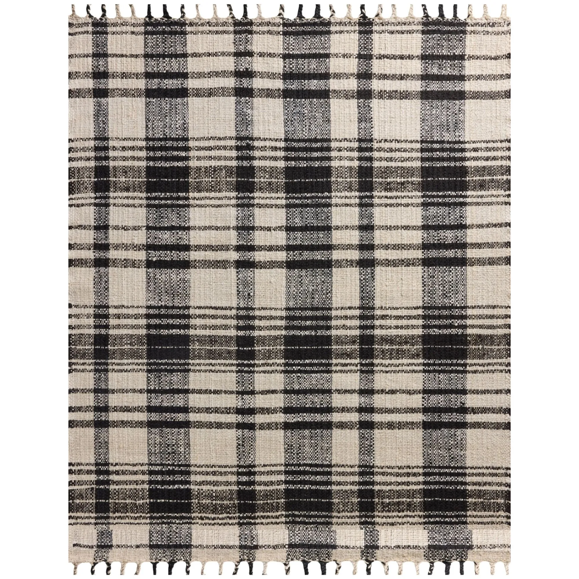 VND0086 Loloi Inc Louie Ivory Black Rug