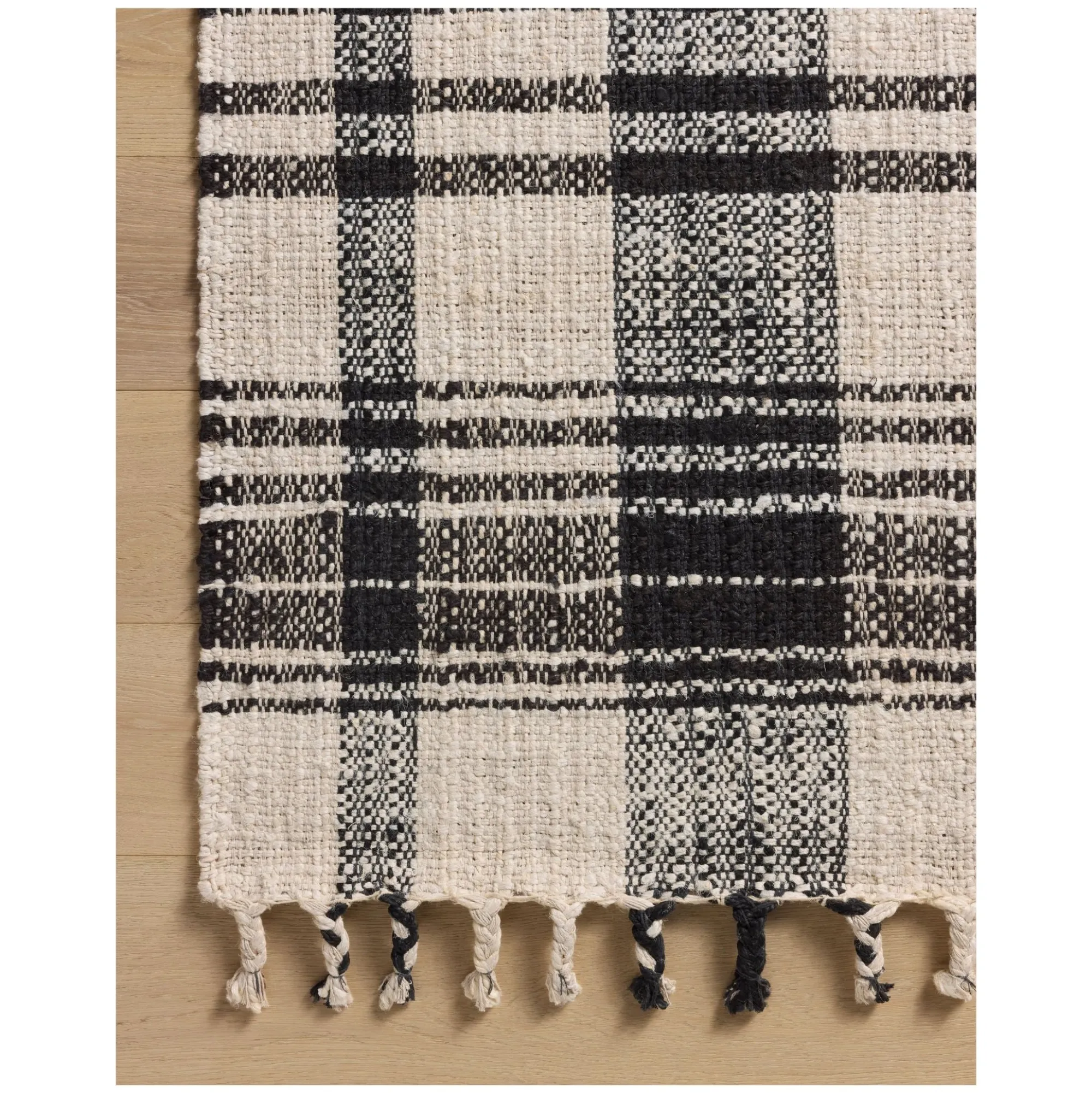 VND0086 Loloi Inc Louie Ivory Black Rug