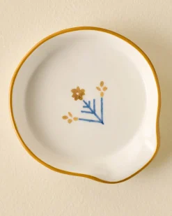 VND7817 FOXSTONE DEVELOPMENT CO.,LTD Luna Floral Spoon Rest
