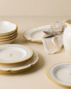 VND7817 FOXSTONE DEVELOPMENT CO.,LTD Luna Scalloped Pasta Bowl