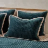Magnolia Magical Forest Audrey Velvet Block Print Quilt + Sham Set (King)
