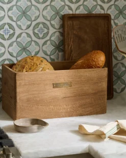 VND6622 ARVIND EXPO-CRAFTS Magnolia Antiqued Wood Storage Box