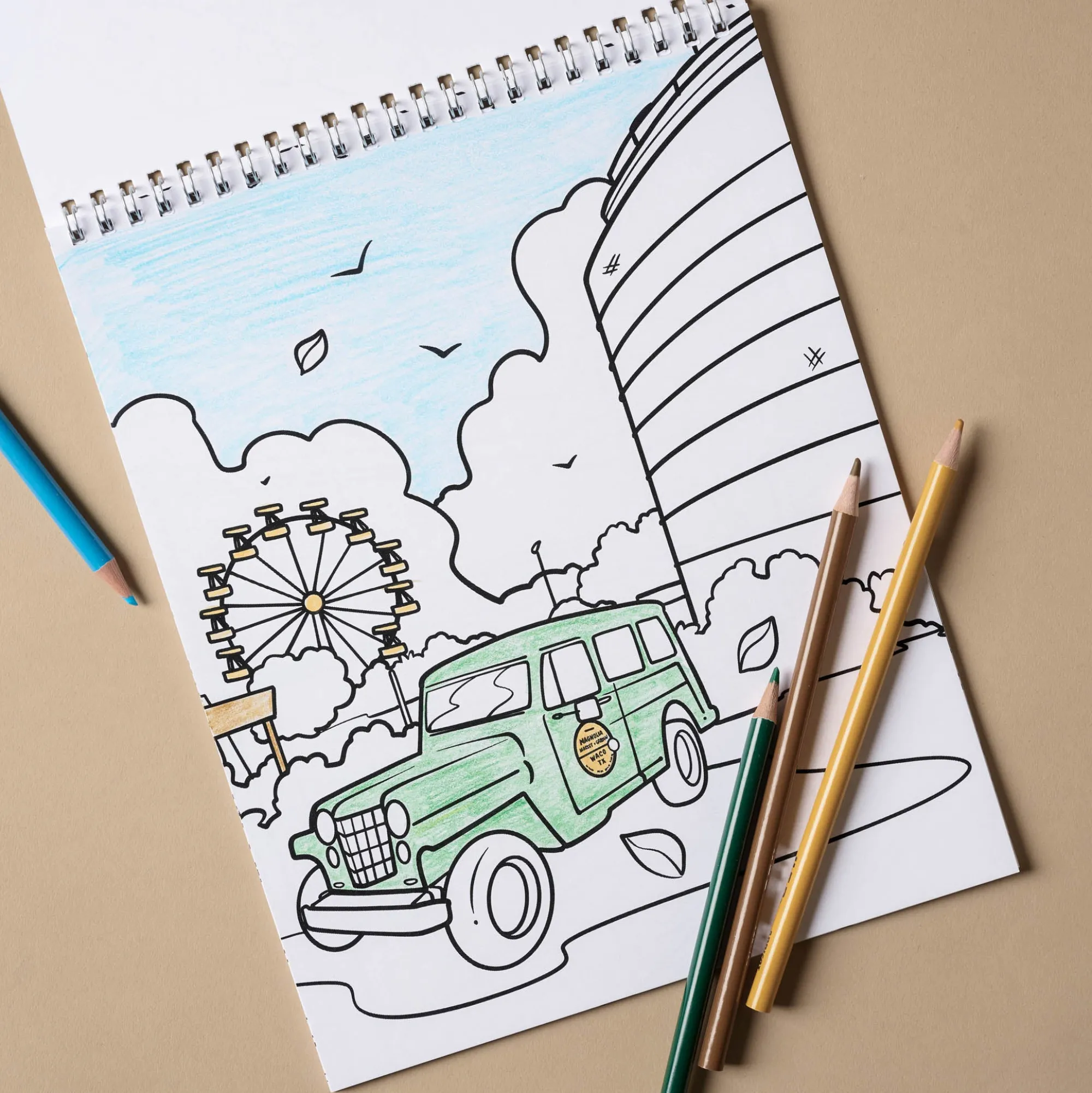 Kids VND7907 A Brighter Year Magnolia Coloring Book