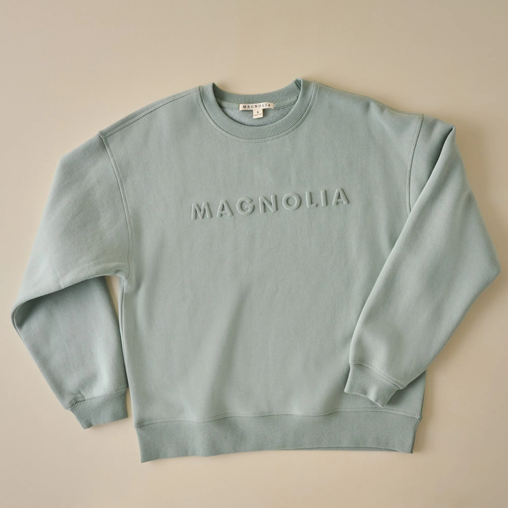VND8309 Supplyable Group, LLC Magnolia Embossed Green Brushed Fleece Sweatshirt