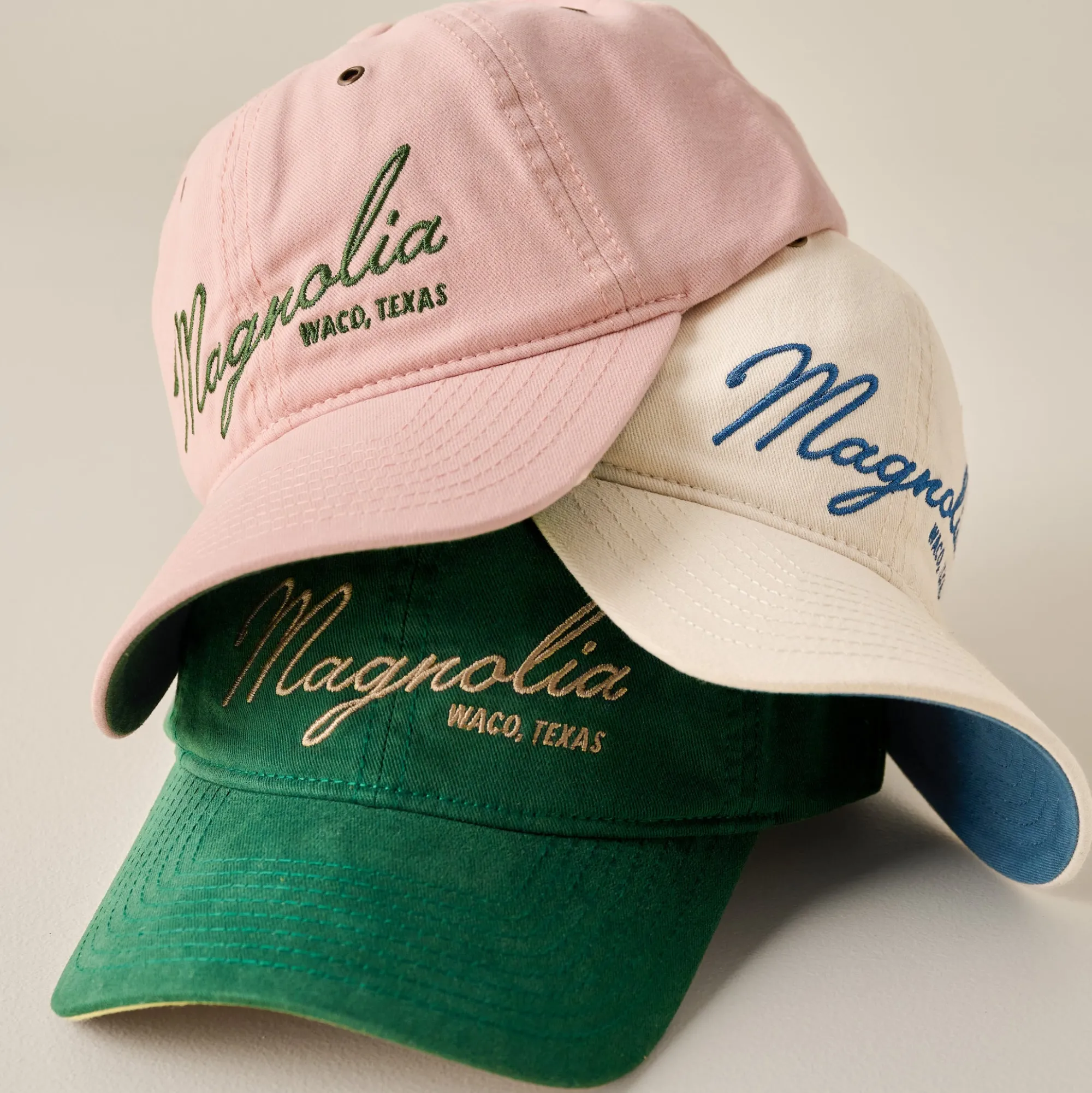 VND5970 Concept One Accessories Magnolia Embroidered Script Blush Hat