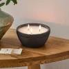VND0040 Couture Brands LLC Magnolia Gathered Rustic Bowl Candle