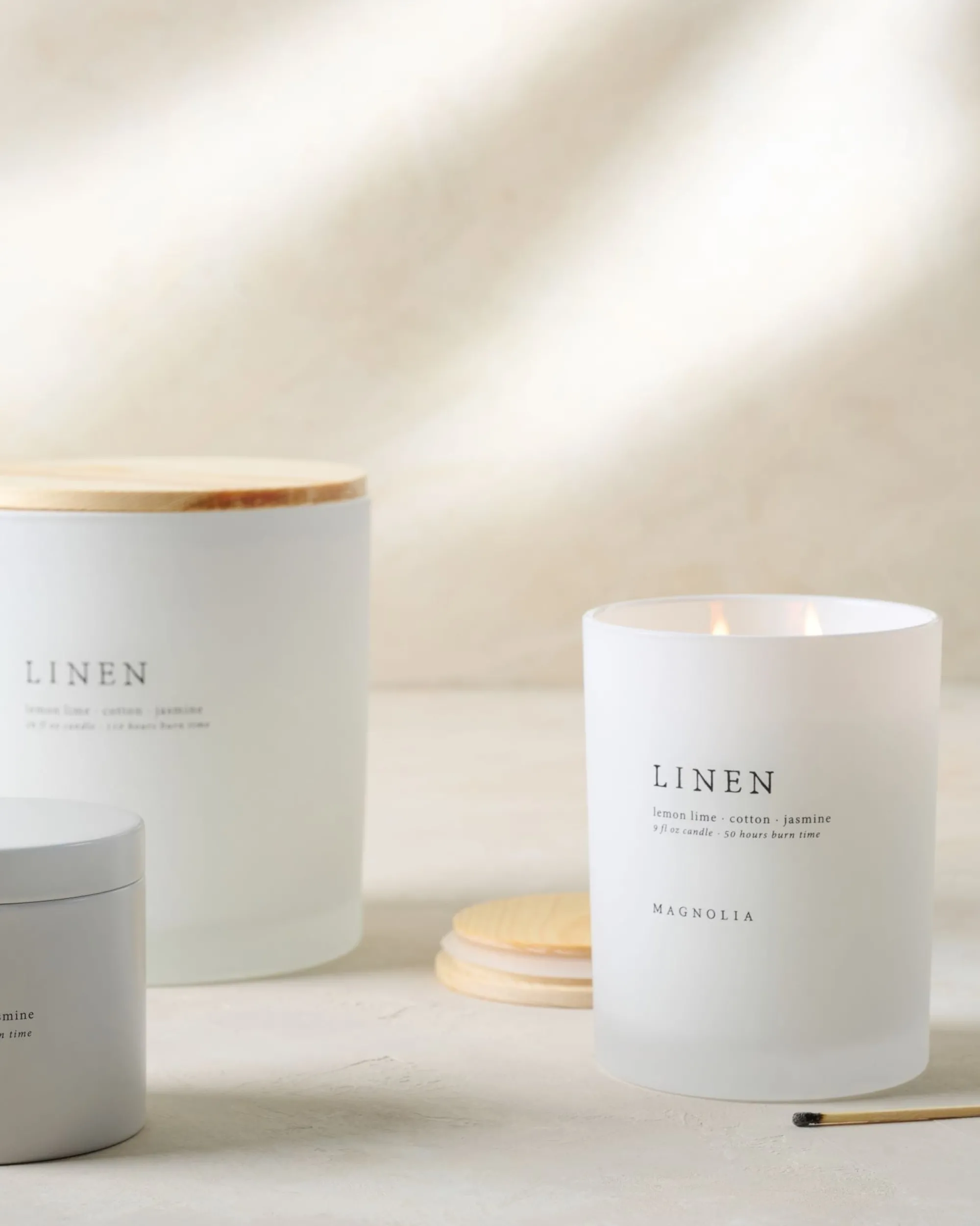 VND0040 Couture Brands LLC Magnolia Linen Candle