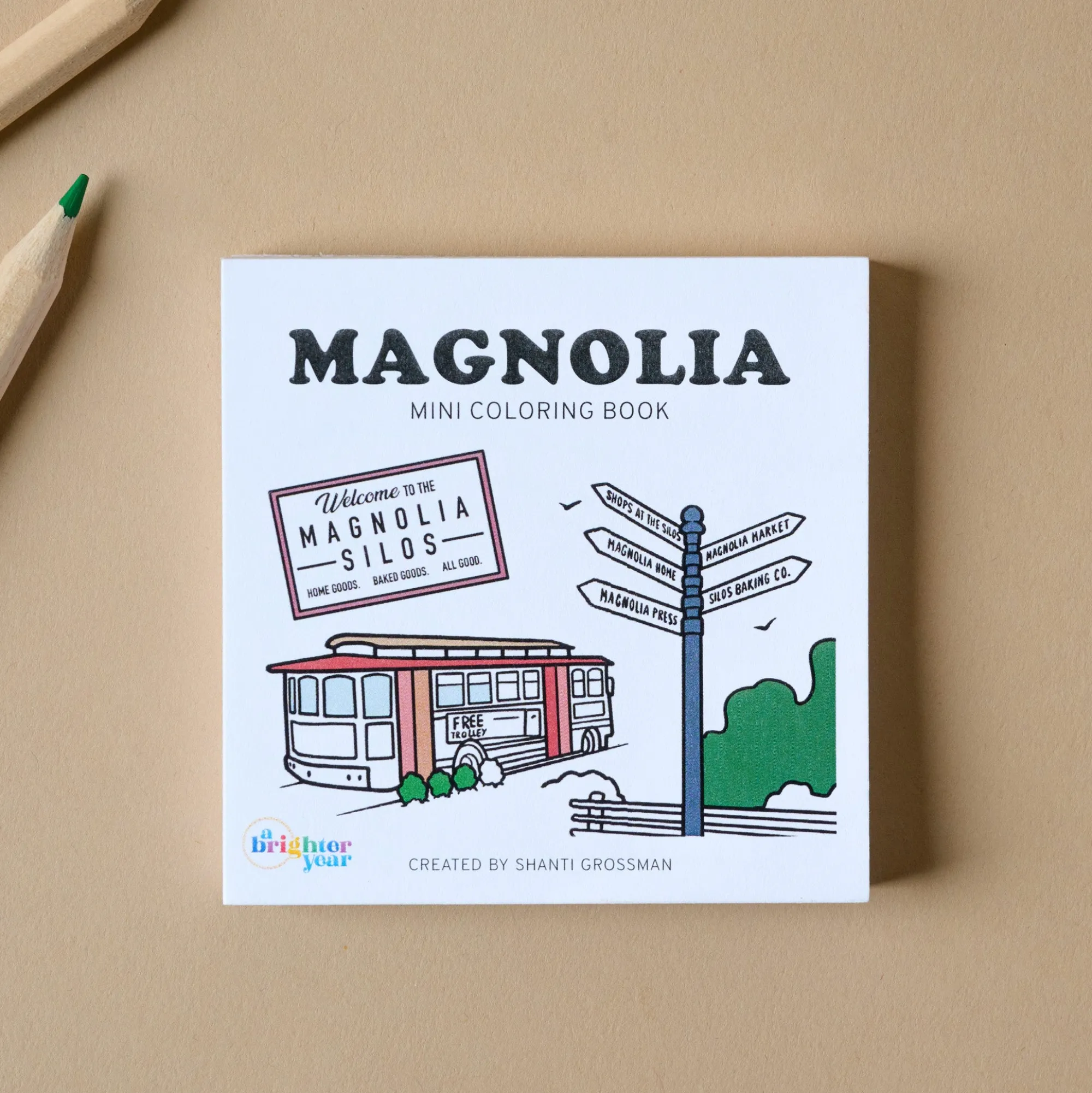 Kids VND7907 A Brighter Year Magnolia Mini Coloring Book