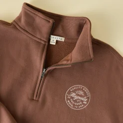 VND8309 Supplyable Group, LLC Magnolia Mocha Quarter Zip Sweatshirt
