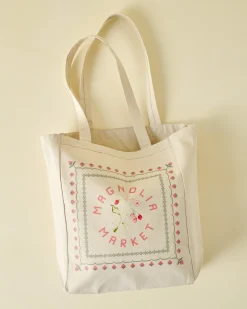 VND0179 Hole In The Roof Marketing Inc Magnolia Pink Strawberries Canvas Tote