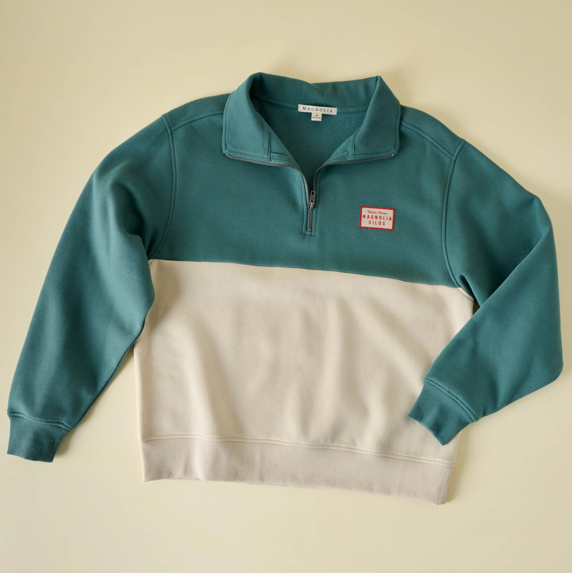 VND8309 Supplyable Group, LLC Magnolia Quarter Zip Colorblock Sweatshirt