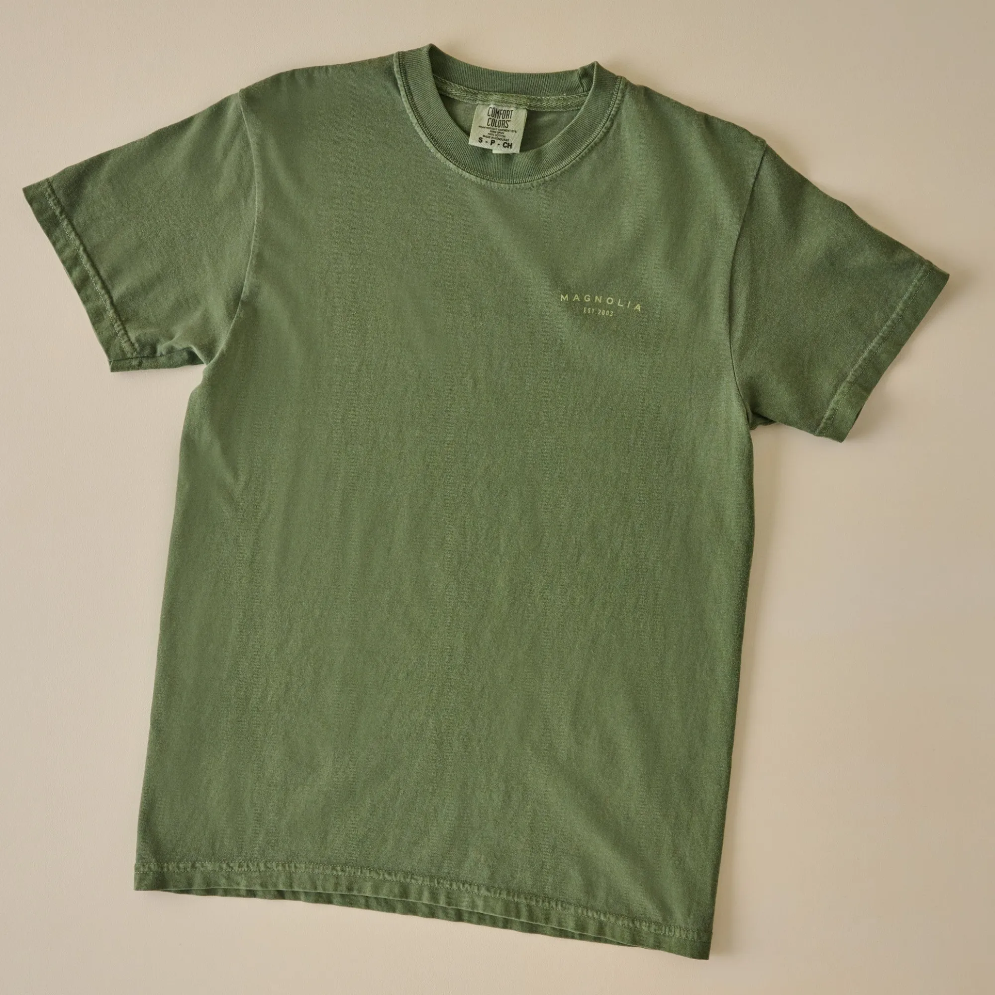 VND0179 Hole In The Roof Marketing Inc Magnolia Silos Crest Green Shirt