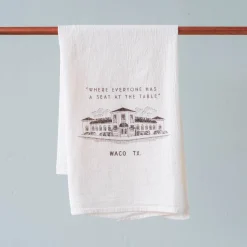 VND2724 Goochie Designs Magnolia Table Tea Towel