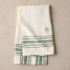 VND6843 KARUR GOLDLINE EXPORTS LLP Magnolia Vintage Green Border Tea Towel