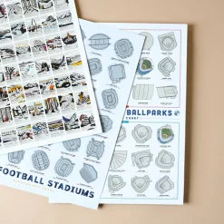 Kids VND7795 Pop Chart Lab Major League Ballpark Scratch-Off Chart