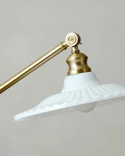VND6475 StyleCraft Home Collection Marjorie Milk Glass Floor Lamp