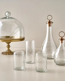 VND7004 BKG OVERSEAS Marlowe Etched Glass Tumbler