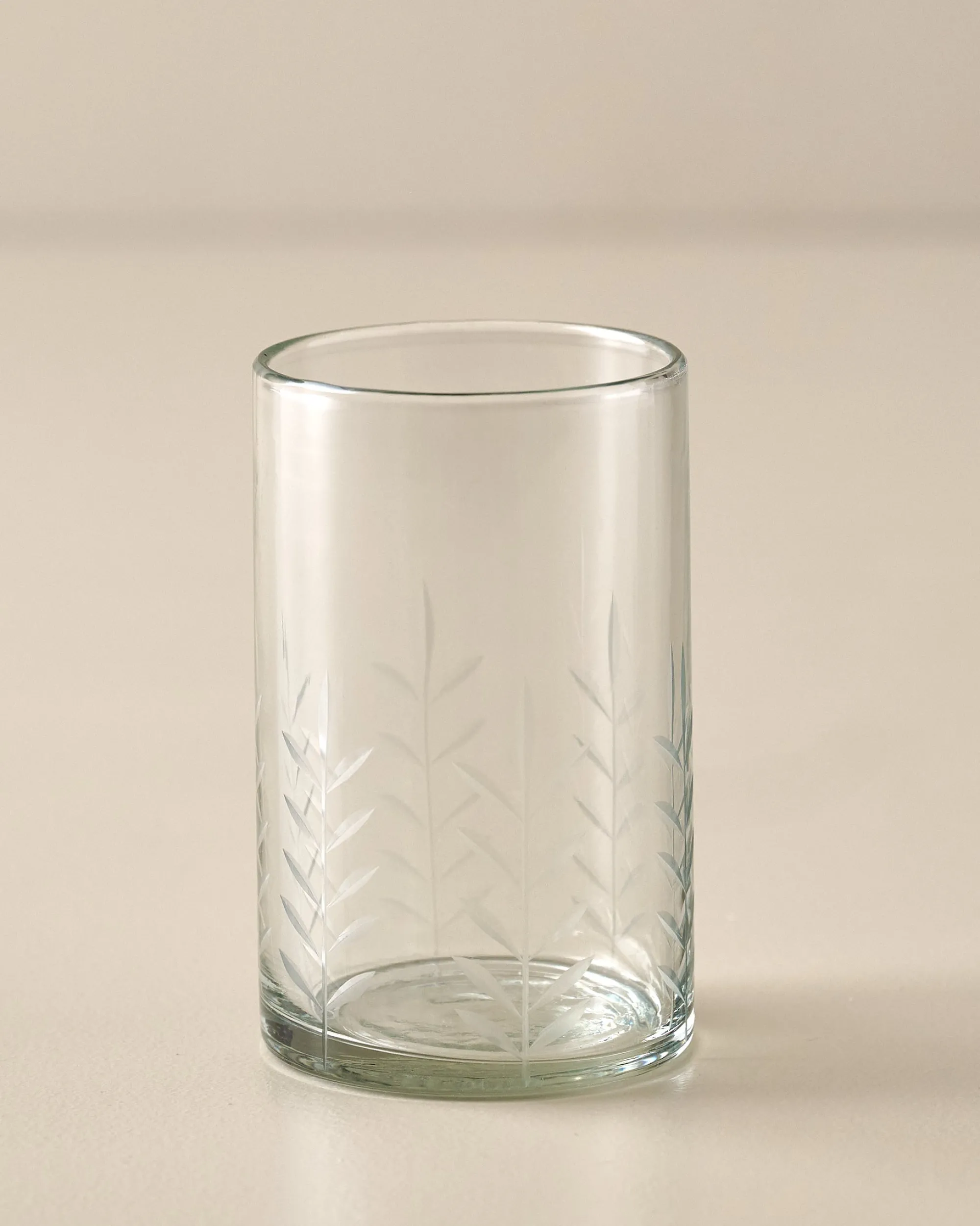 VND7004 BKG OVERSEAS Marlowe Etched Glass Tumbler