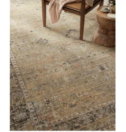 VND0086 Loloi Inc Millie Gold Charcoal Rug