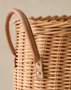 VND0092 Melrose International, LLC Natural Rattan Console Basket