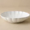 VND0092 Melrose International, LLC Oversized Cream Scalloped Serving Bowl