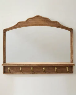 VND6622 ARVIND EXPO-CRAFTS Oversized James Mirror with Hooks and Shelf