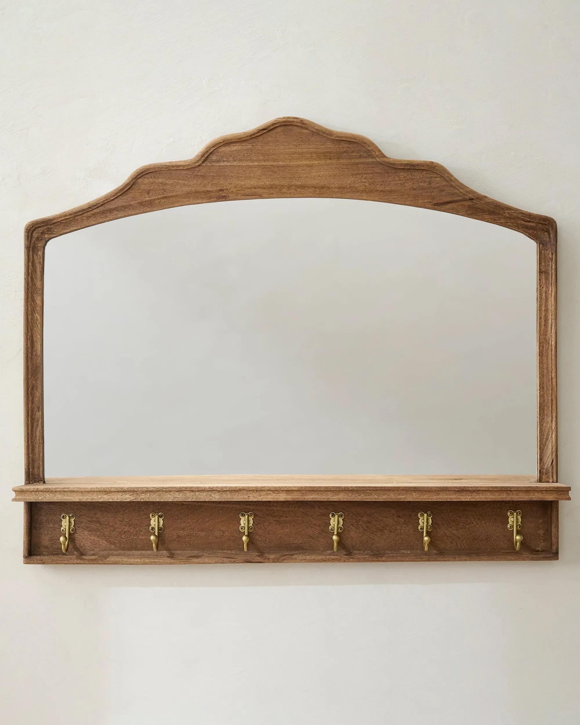 VND6622 ARVIND EXPO-CRAFTS Oversized James Mirror with Hooks and Shelf