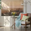VND0164 Creative Co-op Inc Oversized Vintage Countryside Tapestry
