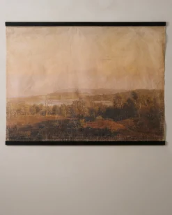VND0164 Creative Co-op Inc Oversized Vintage Countryside Tapestry