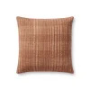 VND0086 Loloi Inc Penelope Terracotta Down Pillow