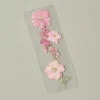 VND8072 PAGE PETAL Pink Larkspurs Pressed Floral Bookmark