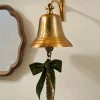 VND8258 A P International Polished Brass Etched Wall Bell