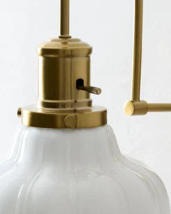 VND6475 StyleCraft Home Collection Polly Milk Glass Plug-in Sconce