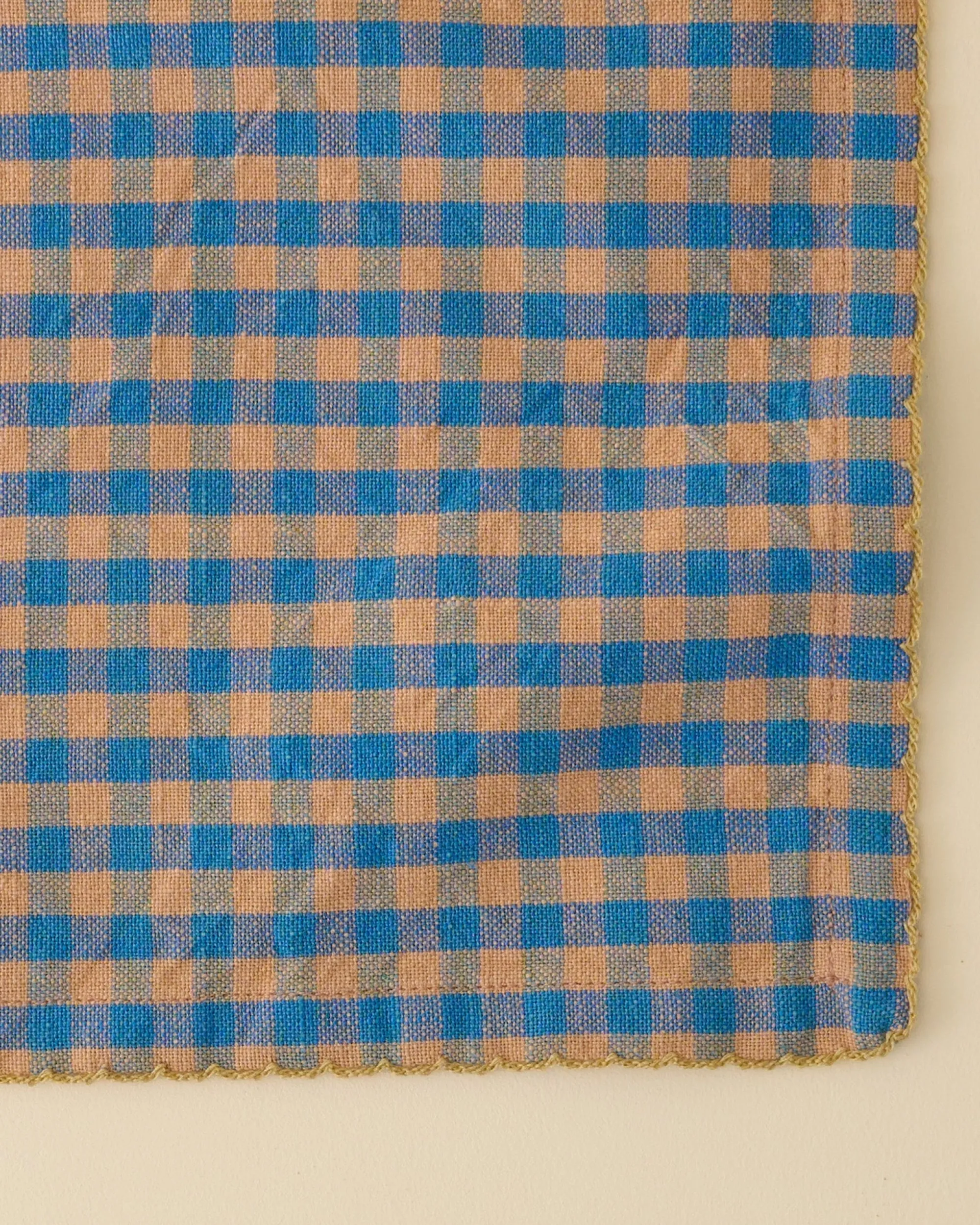 VND6843 KARUR GOLDLINE EXPORTS LLP Poolside Check Napkin Set of 4