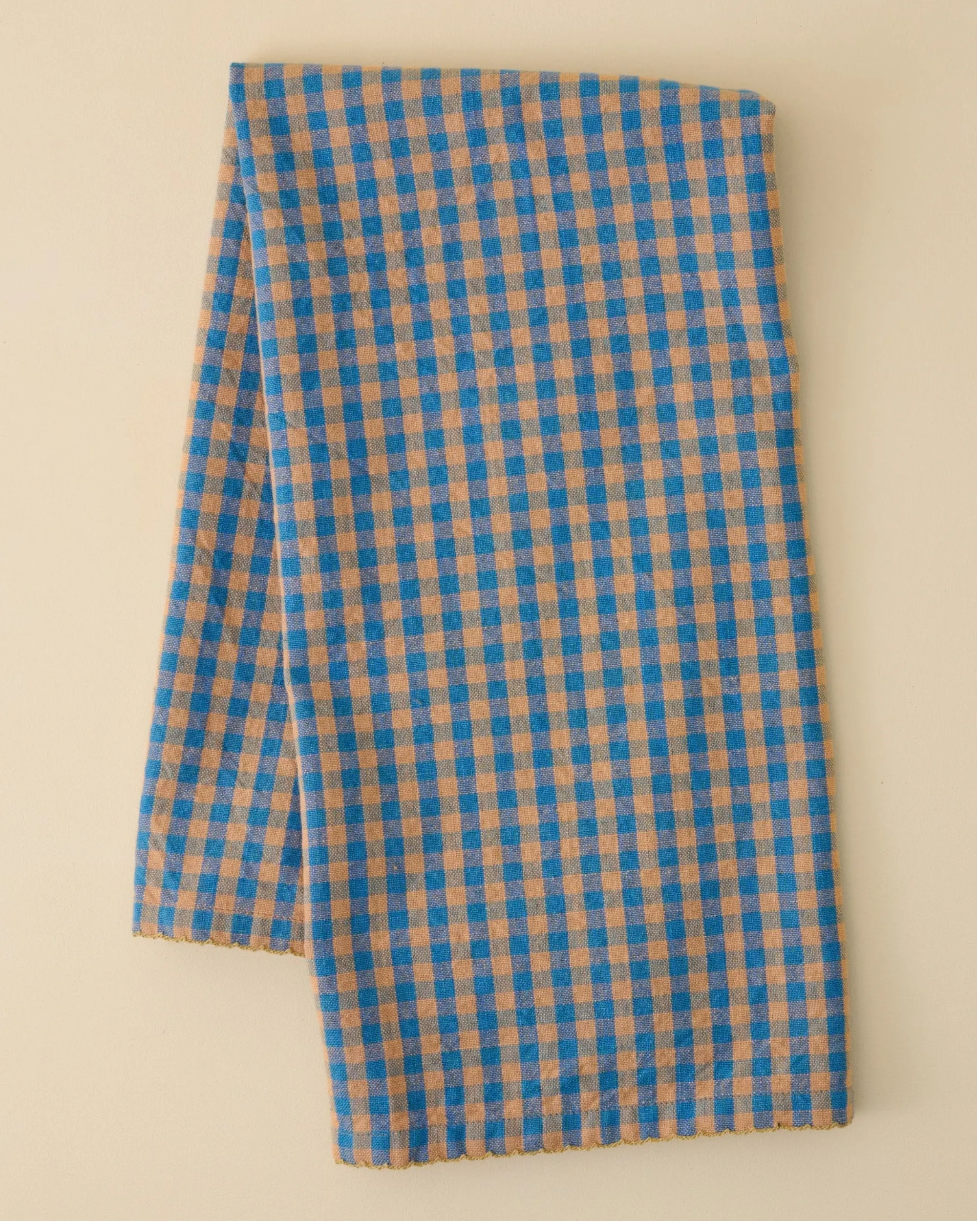 VND6843 KARUR GOLDLINE EXPORTS LLP Poolside Check Tea Towel