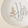 VND0164 Creative Co-op Inc Pressed Floral Serving Bowl