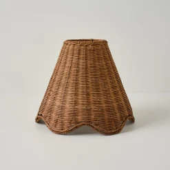 VND6475 StyleCraft Home Collection Rattan Scallop Shade