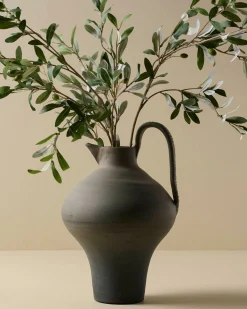 VND0158 Accent Decor Ravine Black Ceramic Jug